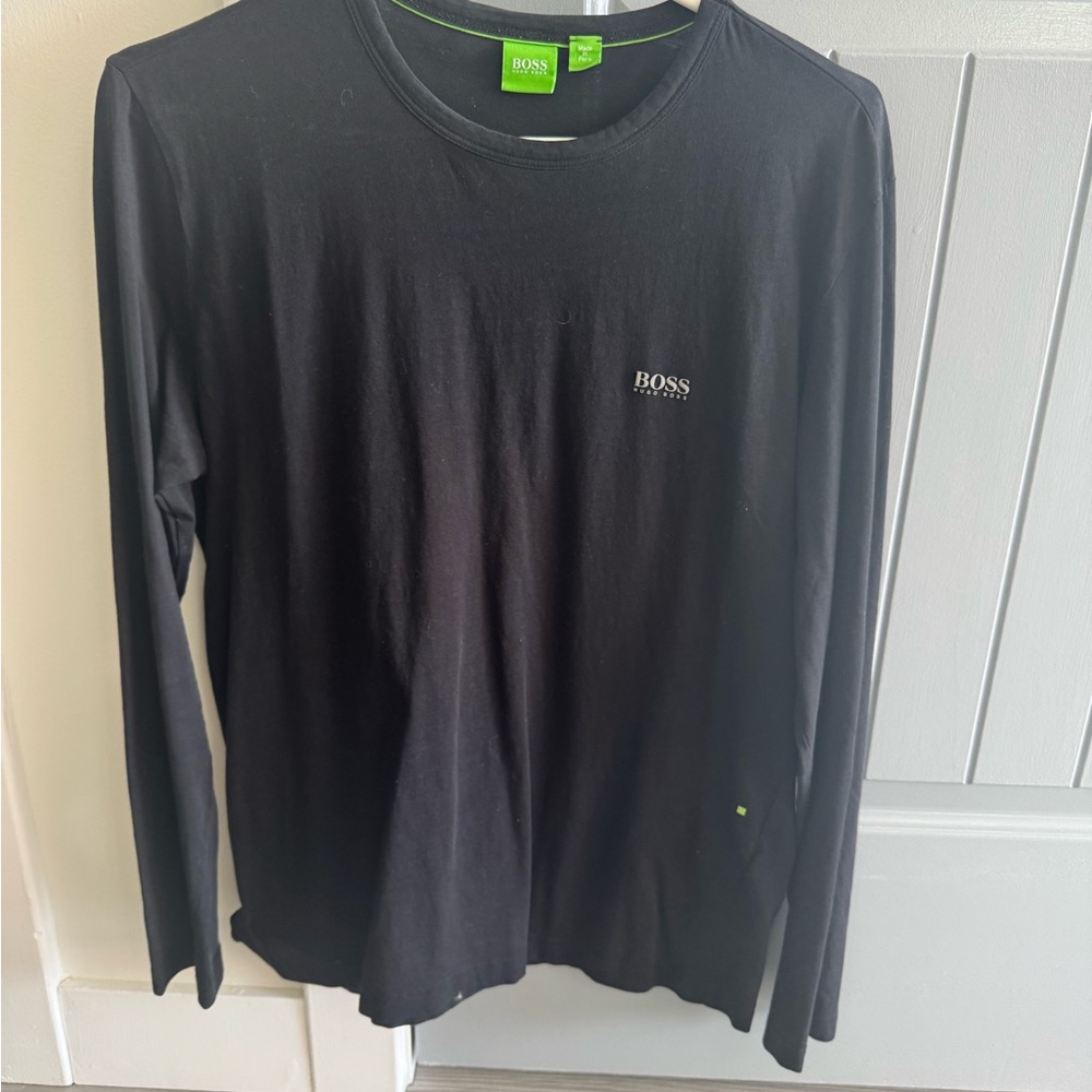 BOSS Classic Black Long Sleeve Tee
